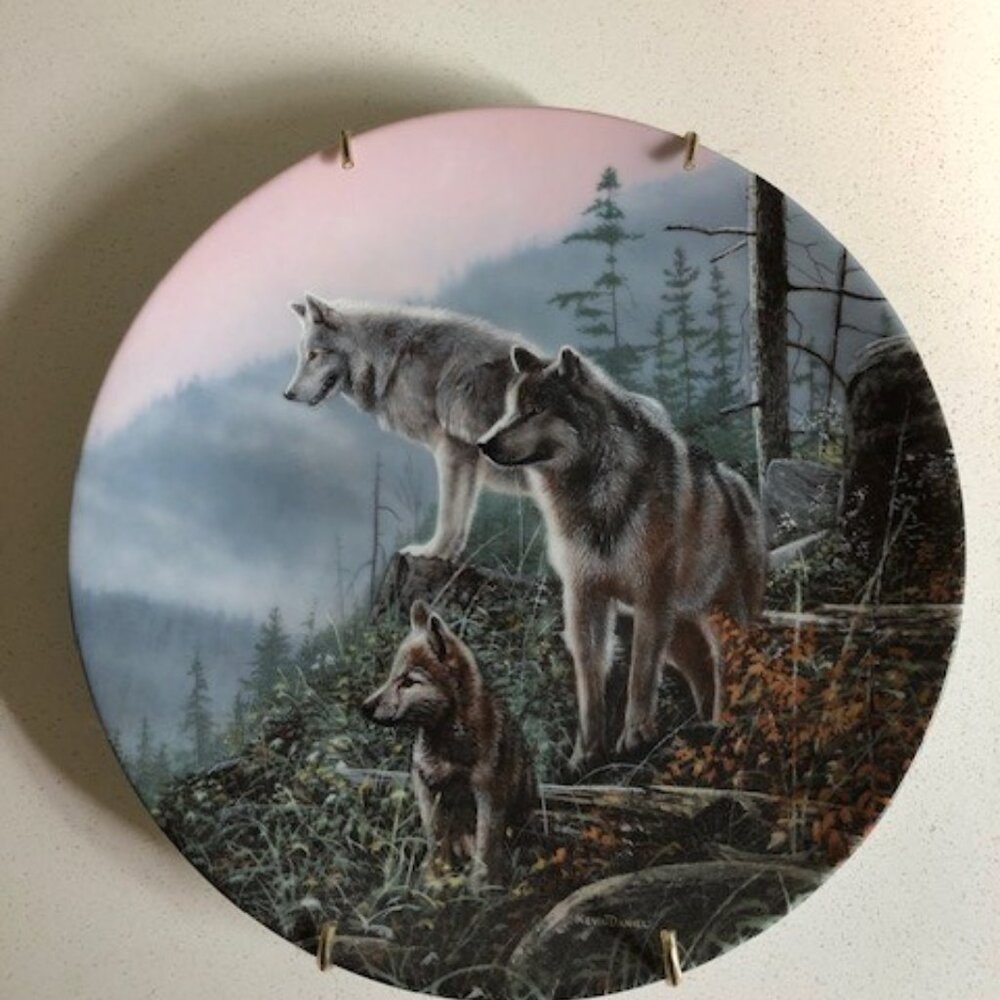 Bradford Exchange collectible decorative plate - Ahead of the Pack